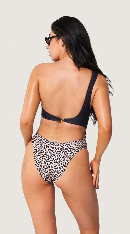 Playboy Retro Leopard One Piece Swimsuit