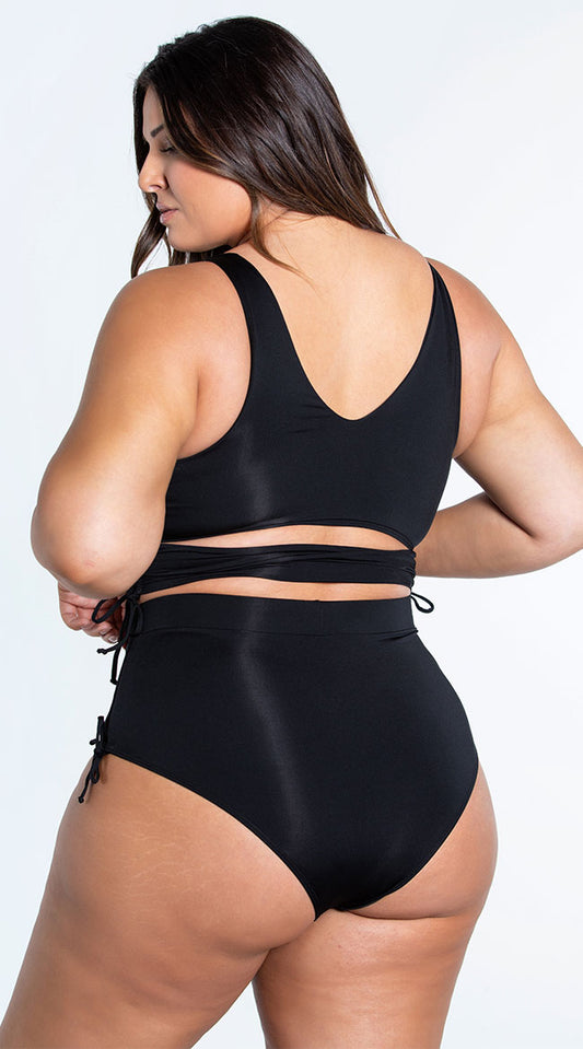  Plus Size Fiji High Waist Bikini Swimsuit