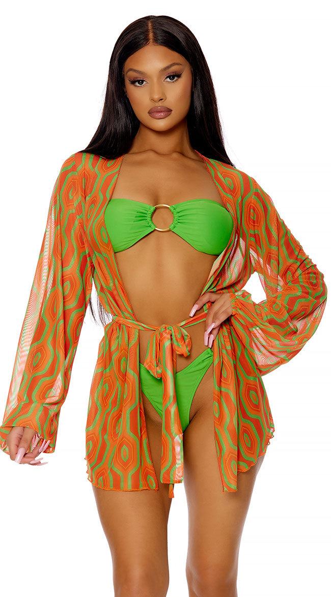 Forplay Cover Me Vintage Mesh Kimono