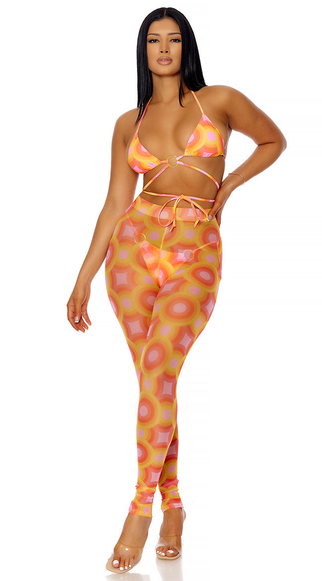 Forplay Got It Covered Colorful Pool Leggings