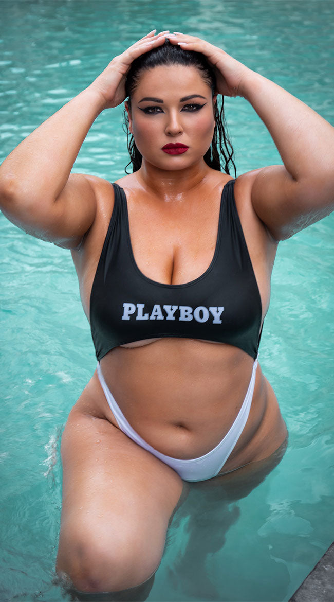  Playboy Plus Size Easy Like 80's One Piece